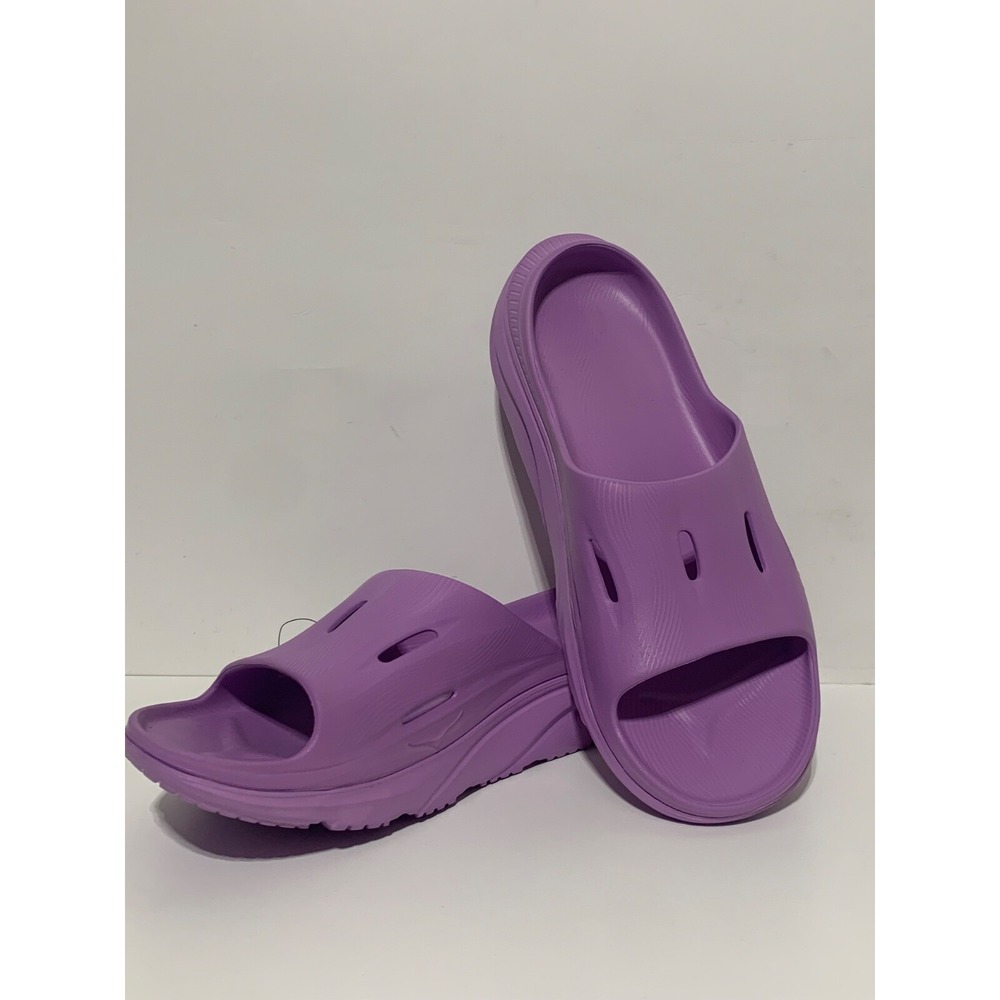 Hoka Women Size 16 US U Ora Recovery Slide 3 Purple Violet Bloom Shoes